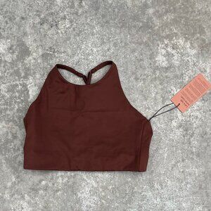 Girlfriend collective halter bra (L)